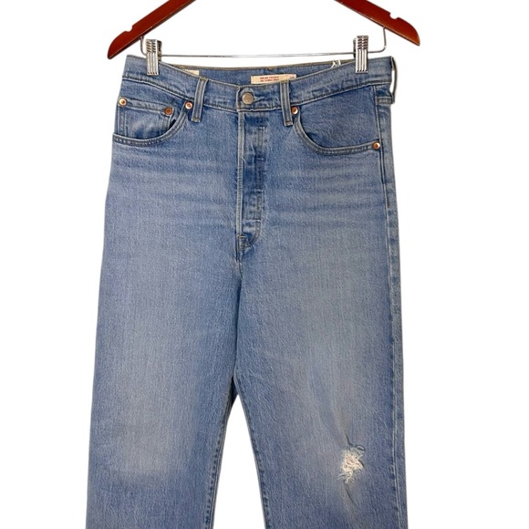 Levi's Women's Ribcage Straight Ankle Jeans- Size 29 - Picture 5 of 15